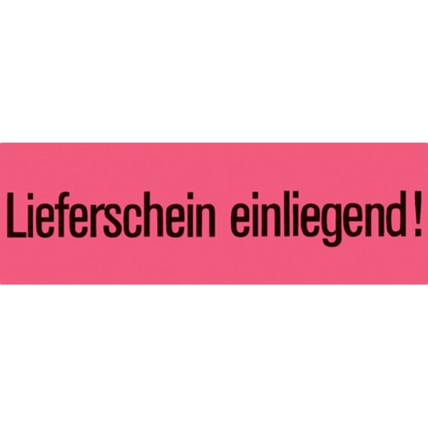 Image HERMA Versandzettel Lieferschein einliegend 39x118 mm leuchtrot 1000 St. - 3,9 