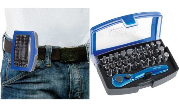 Image HEYTEC Bit-Satz-Box, bestückt, 31-t eilig, mit Bit-Knarre (11650118)