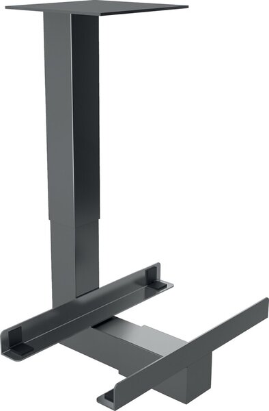 Image PC-Halter Graphit zum Unterschrauben unter eine Tischplatte von mindestens