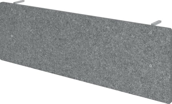 Image Sichtblende, Schallschutz für 160er Tisch, grau-meliert, Filzoptik, aus