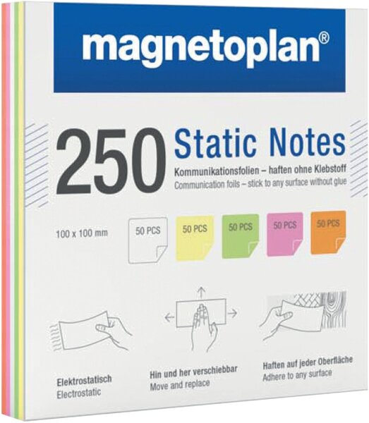 Image Notes Static, 100 x 100 mm, 250 Stk. beschreib- und abwaschbar
