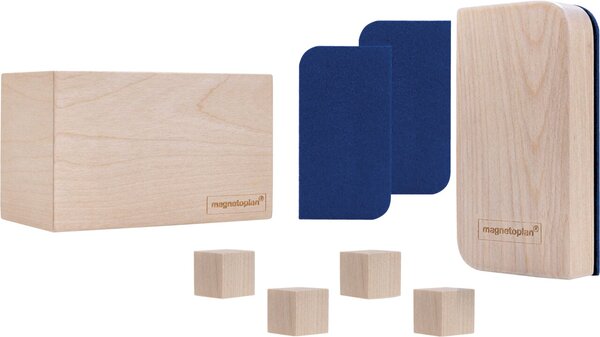 Image Whiteboard Zubehör Kit Wood Series 1 Tafellöscher, 2 Löschfilz