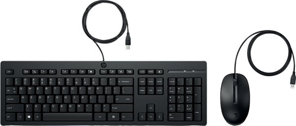 Image Tastatur/-MausSet HP225 Wired, schwarz Wired Keyboard & Mouse Combo