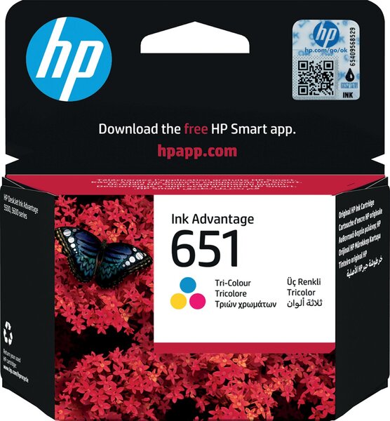 Image Tintenpatrone 651 Tri-color DeskJet Ink Advantage 5575, 5645