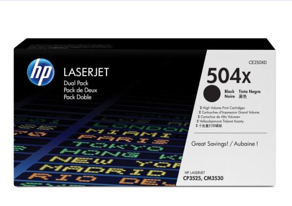 Image Dual Pack Toner Cartridge schwarz CE250X