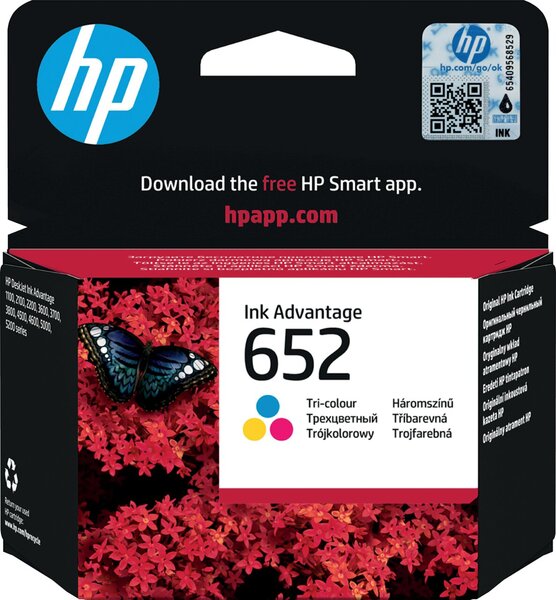 Image Tintenpatrone 652 Tri-color DeskJet Ink Advantage 1115, 2135, 3635