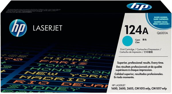 Image HP 124A Cyan LaserJet Tonerpatrone (Q6001A)