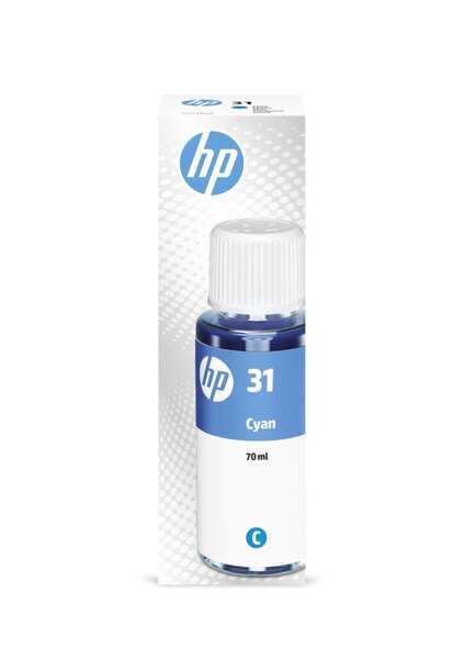Image HP 31 70-ml Cyan Original Ink Bottle
