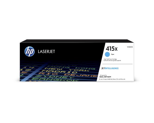 Image HP 415X Cyan LaserJet Toner Cartridge