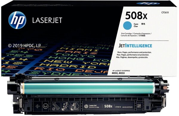 Image HP 508X Cyan LaserJet Tonerpatrone (CF361X)