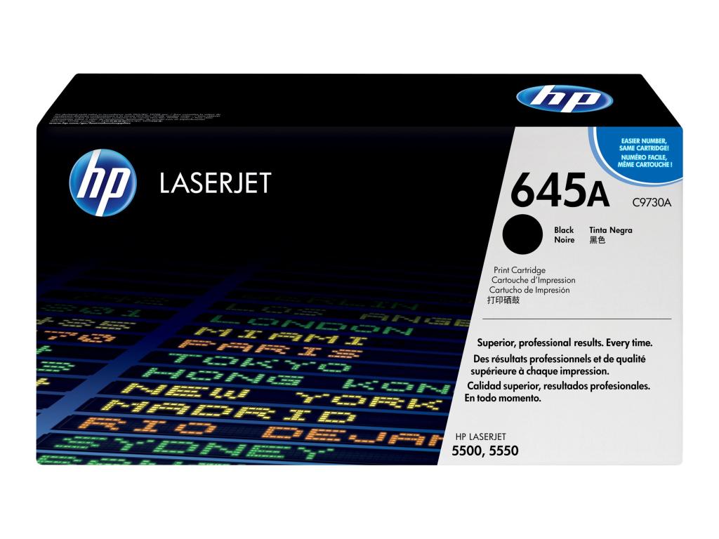 Image HP 645A Schwarz LaserJet Tonerpatrone (C9730A)