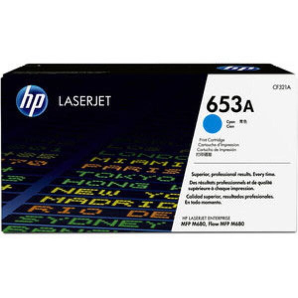 Image HP 653A Cyan LaserJet Tonerpatrone (CF321A)