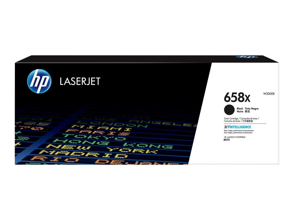 Image HP 658X Black LaserJet Toner Cartridge