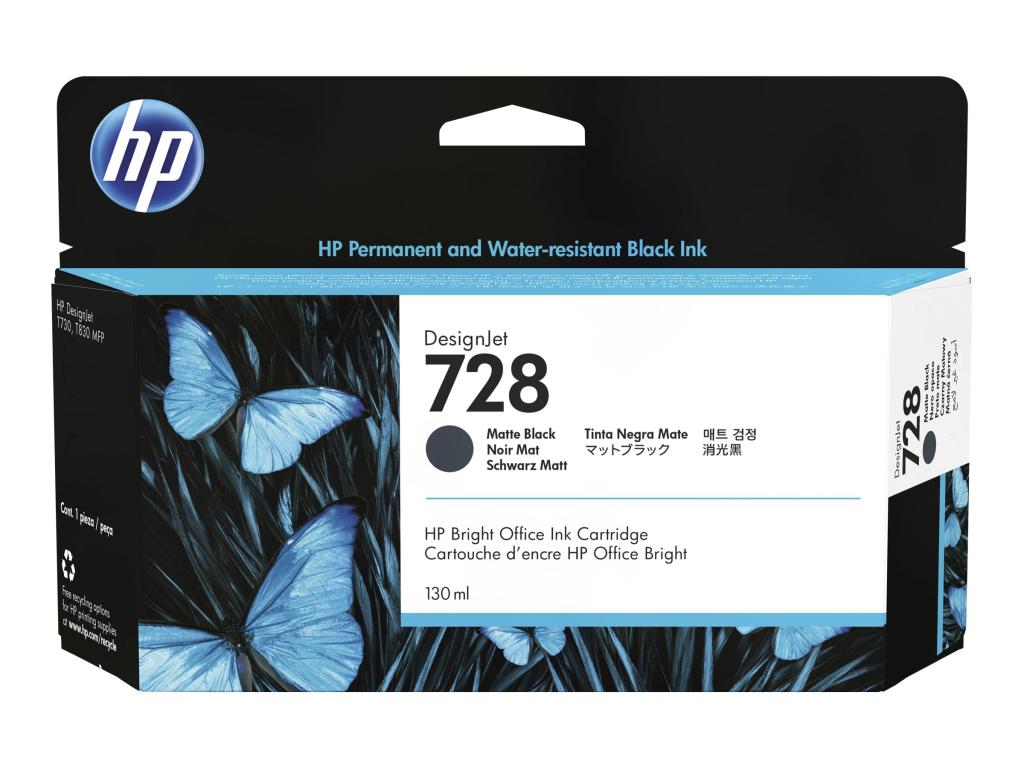 Image HP 728 130-ml Matte Black DesignJet Ink