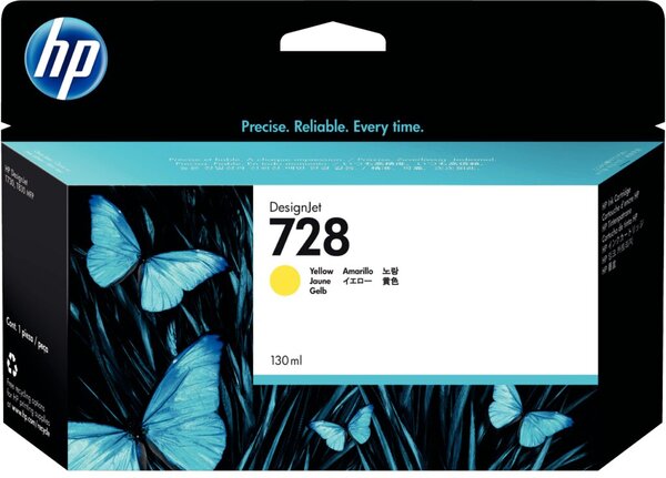 Image HP 728 Dye Based Yellow DesignJet Tintenpatrone