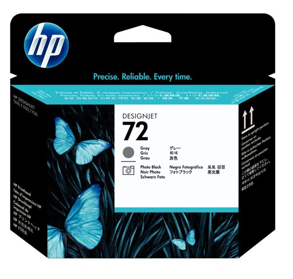Image HP 72 Grau, Photo schwarz Druckkopf
