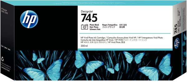 Image HP 745 Photo schwarz DesignJet Tintenpatrone