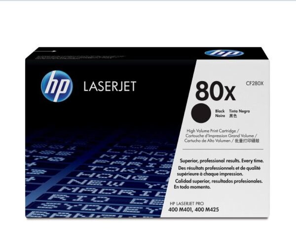Image HP 80x Schwarz LaserJet Tonerpatrone (CF280X)