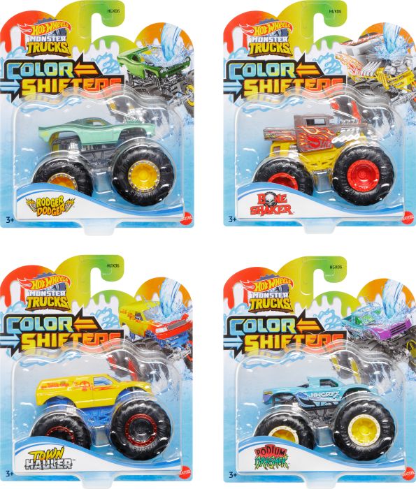 Image HWMonster Trucks 1:64 Col. Shifters sort, Nr: HGX06