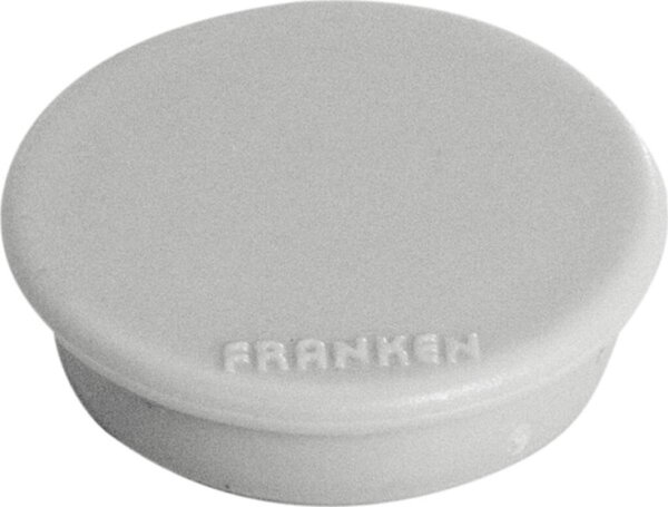 Image Haftmagnet 13mm, grau, Haftkraft 100g, hochwertiger Haftmagnet mit