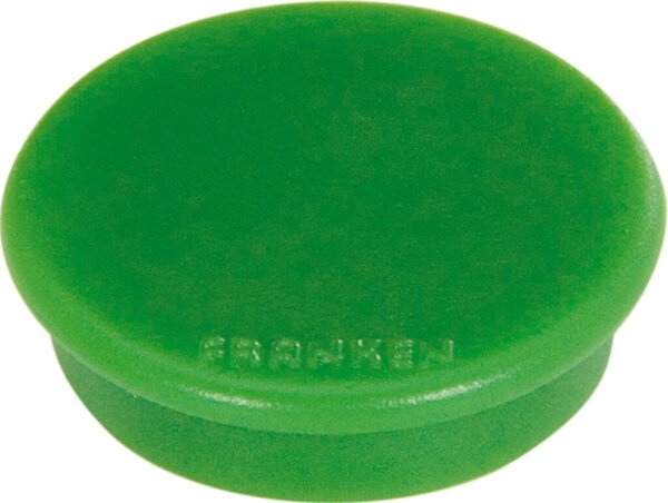 Image Haftmagnet 13mm, grün, Haftkraft 100g, hochwertiger Haftmagnet mit