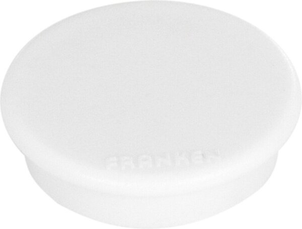 Image Haftmagnet 13mm, weiß, Haftkraft 100g, hochwertiger Haftmagnet mit