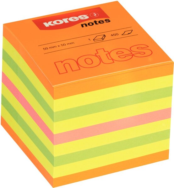 Image Haftnotizen,50x50mm,400 Blatt 4 neon-farbig