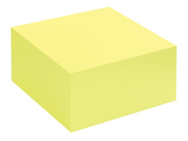 Image Haftnotizwürfel, 75 x 75 mm, 400 Blatt Brilliant, gelb, umweltfreundliche