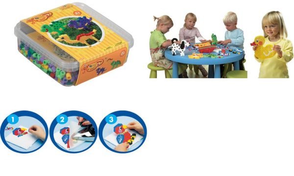 Image Hama Bügelperlen maxi + Stiftplatte Dinosaurier, in Box (58140175)