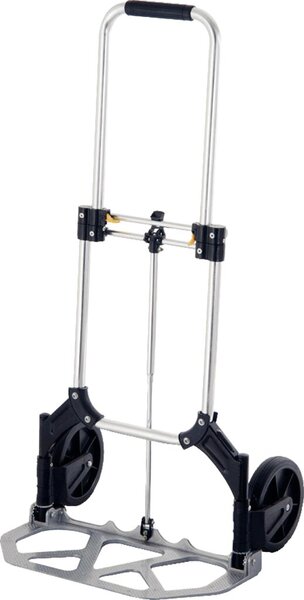 Image Handkarre klappbar, Alu, max. 75 kg belastbar, 2 Rollen, Griff ausziehbar