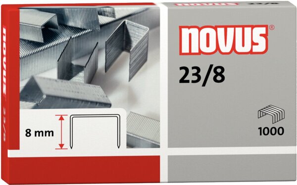 Image Heftklammern 23/8 verzinkt Stahldraht, f.Blockhefter