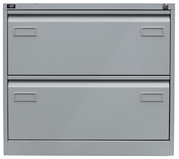 Image Hängeregistraturschrank, doppelbahnig, 2 Hängeregistraturen, silber