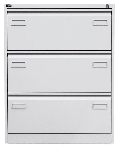 Image Hängeregistraturschrank, doppelbahnig, 3 Hängeregistraturen, grau