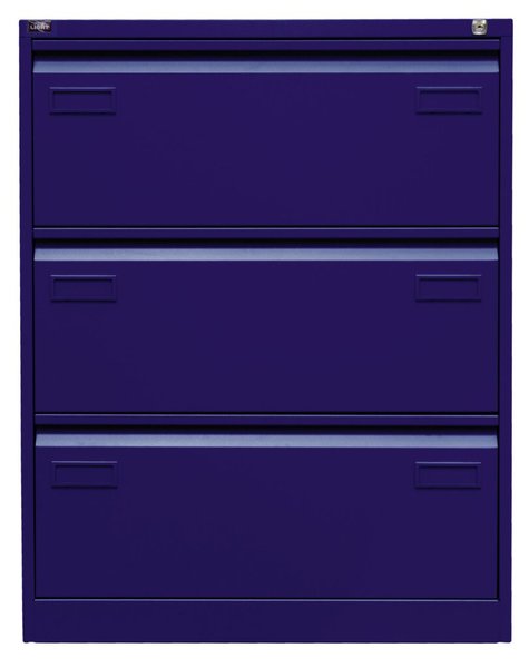 Image Hängeregistraturschrank, doppelbahnig, 3 Hängeregistraturen, blau