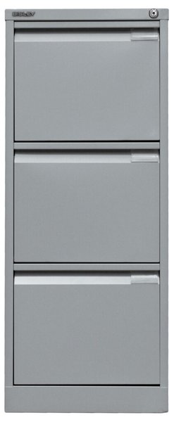 Image Hängeregistraturschrank, einbahnig, 3 Hängeregistraturen, silber