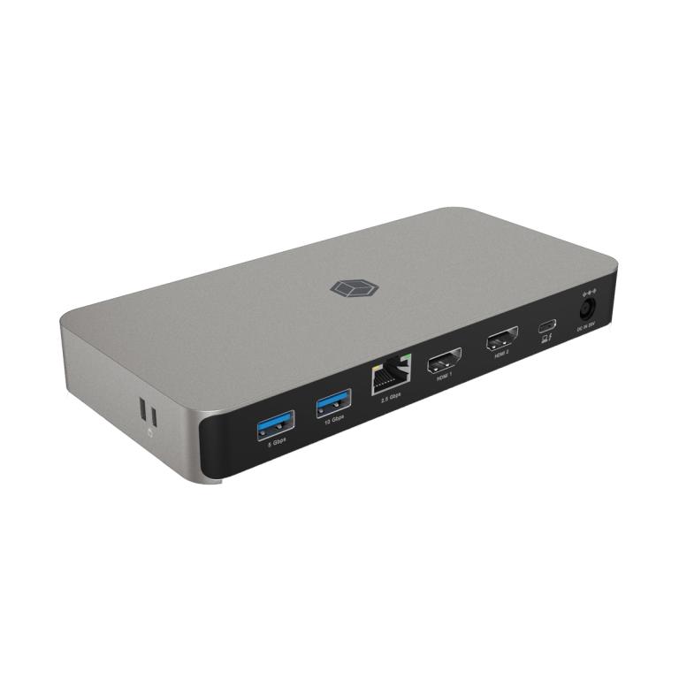 Image RAIDSONIC Dockingstation IcyBox USB Type-C mit zweifacher Videoausgabe retail