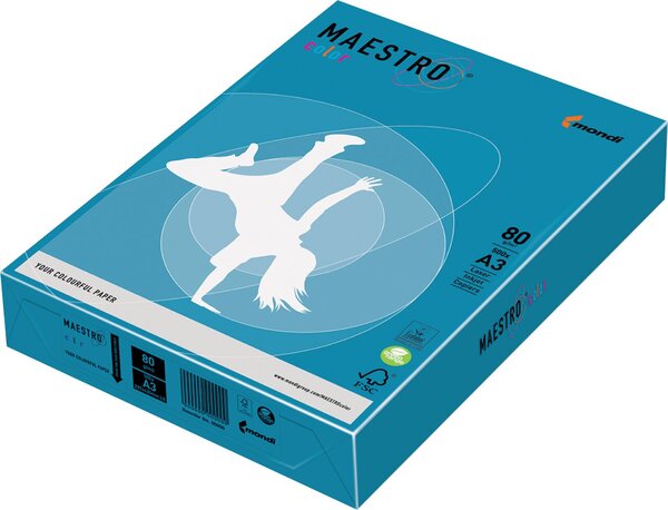 Image Kopierpapier Maestro Color, 80 g DIN A3, holzfrei, farbig