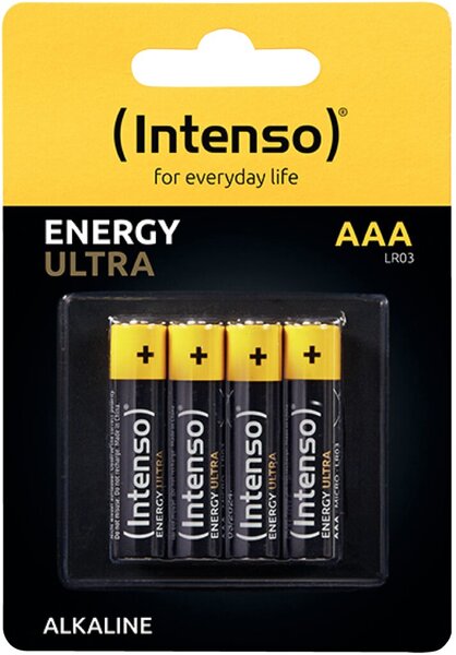 Image INTENSO Alkaline Batterien Micro AAA 1.5V [4er Pack] (7501414)