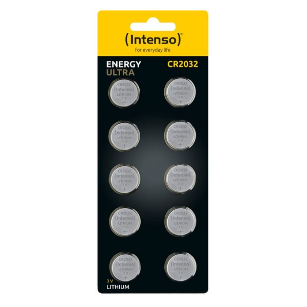 Image INTENSO Energy Ultra Knopfzelle CR 2032 Lithium 220 mAh 3 V 10 Stück (7502430)