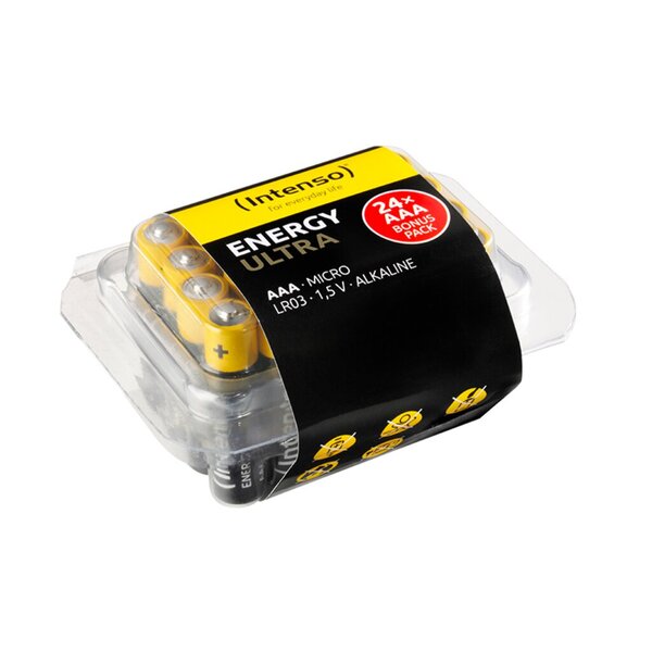 Image INTENSO Micro (AAA)-Batterie Alkali-Mangan Energy-Ultra 1.5 V 24 Stück (7501814)