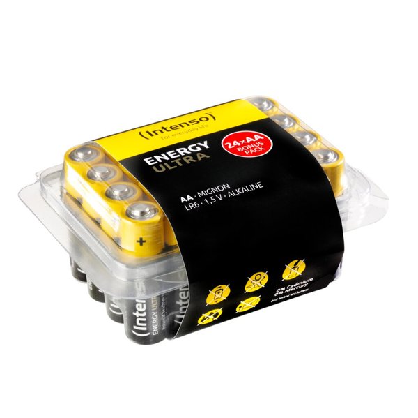 Image INTENSO Mignon (AA)-Batterie Alkali-Mangan Energy-Ultra 1.5 V 24 Stück (7501824)