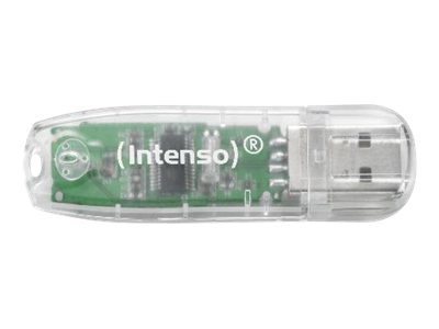 Image INTENSO Stick USB2.0 FD  32GB INTENSO Rainbow Line [transparent] rt