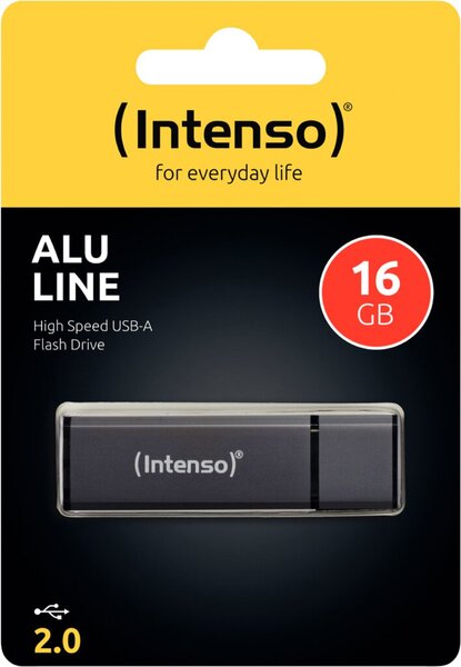 Image INTENSO USB-Drive 2.0 Alu Line 16 GB anthrazit