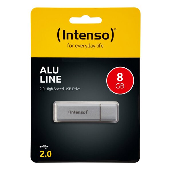 Image INTENSO USB-Drive 2.0 Alu Line 8 GB silber