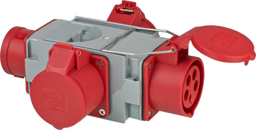 Image BRENNENSTUHL Kreuzverteiler CEE 5polig 16A IP44 5+Steckdosen 3xCEE/5