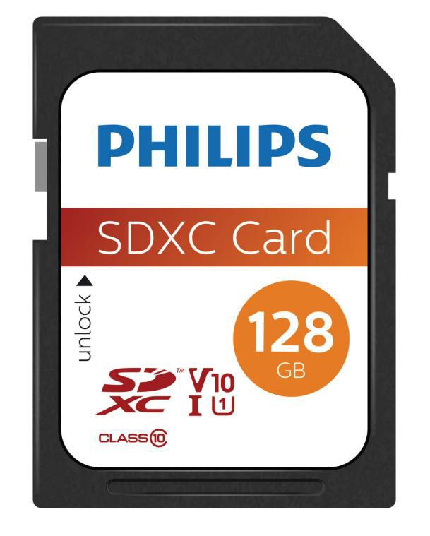 Image PHILIPS SD SDXC Card 128GB Card Class 10