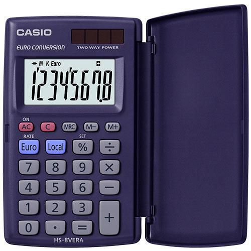 Image CASIO Taschenrechner HS-8 VERA, Solar-/ Batteriebetrieb