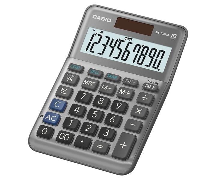 Image CASIO MS-100FM Tischrechner grau