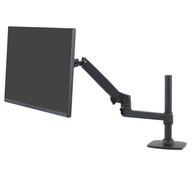 Image ergotron Monitor-Halterung LX mit hoher Säule 45-537-224 schwarz für 1 Monitor, Tischklemme, Tischbohrung
