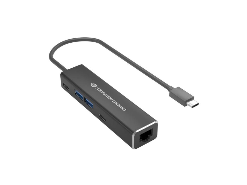 Image RJ45 Gigabit,2xUSB-C 2xUSB-A sw